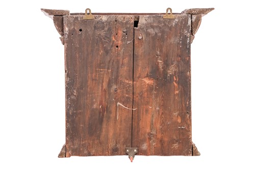 Lot 94 - A 16th/17th pine single-door wall cupboard,...