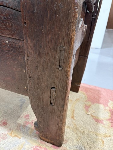 Lot 103 - A 16th-century Vernacular oak Meal Ark/Coffer,...