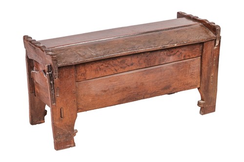 Lot 103 - A 16th-century Vernacular oak Meal Ark/Coffer,...