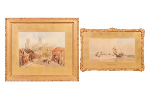 Lot 11 - Willliam Adolphus Knell (1801-1875), seascape,...