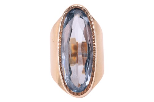 Lot 110 - A synthetic spinel cocktail ring in 9ct gold,...