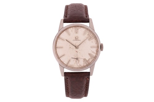 Lot 7 - Omega Gentleman's Wristwatch Year: 1950s Case...