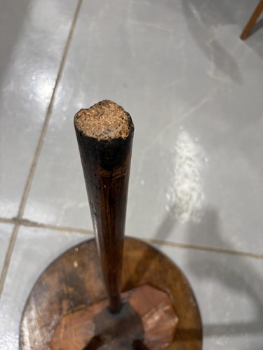 Lot 109 - An early 19th-century English elm cricket...
