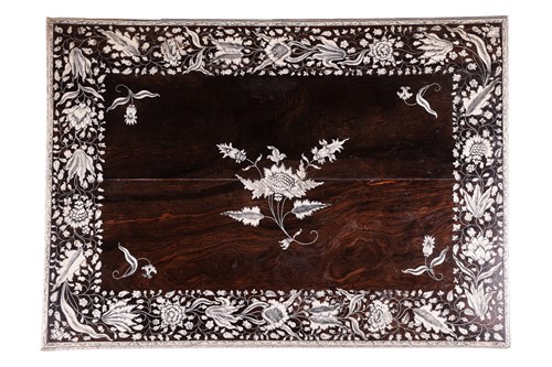 Lot 134 - An 18th-century Vizagapatam worked Macassar...