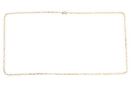 Lot 167 - A Figaro link chain, comprising a series of...