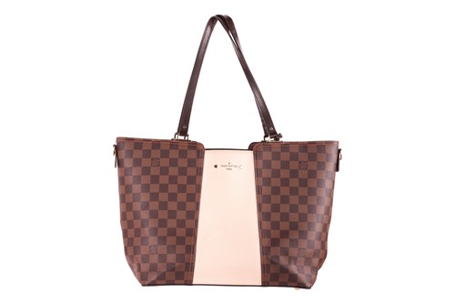 Lot 246 - Louis Vuitton - a Jersey tote in Damier Ebene...