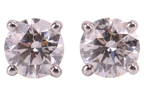 Lot 108 - Tiffany & Co. - a pair of diamond stud...