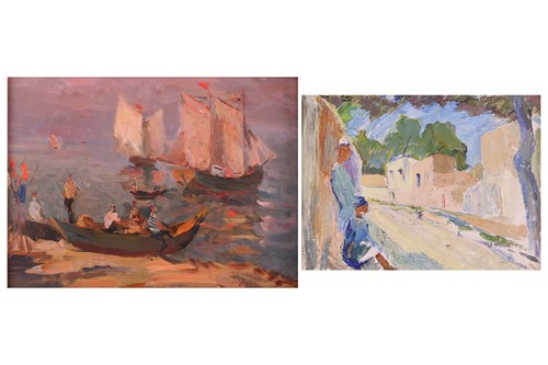 Lot 38 - David Rubinstein (1902-1989), ‘Off the Port of...
