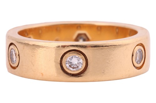 Lot 171 - Cartier - a diamond-set Love ring in 18ct...