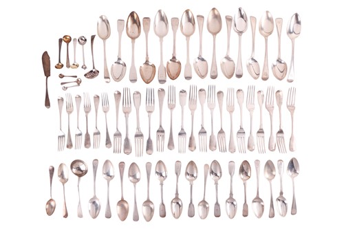 Lot 320 - A large quantity of silver flatware including...