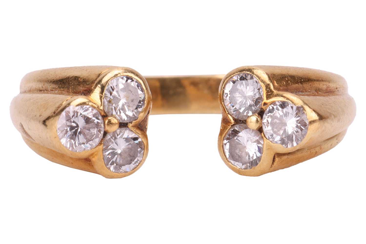 Lot 164 - Kutchinsky - a diamond-set open ring in 18ct...