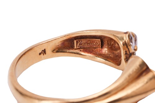 Lot 164 - Kutchinsky - a diamond-set open ring in 18ct...