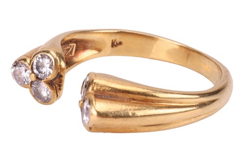 Lot 164 - Kutchinsky - a diamond-set open ring in 18ct...