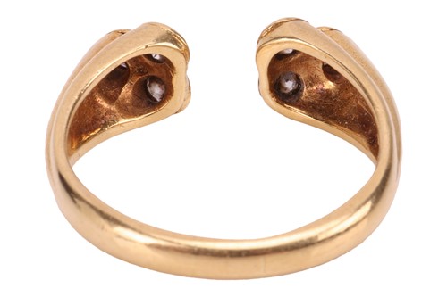 Lot 164 - Kutchinsky - a diamond-set open ring in 18ct...