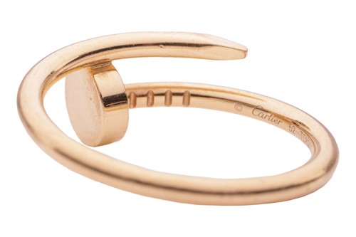 Lot 94 - Cartier - a 'Juste un Clou' ring, of nail form...