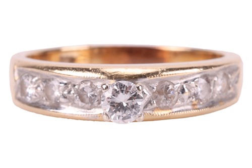 Lot 127 - A diamond-set ring, featuring a round...