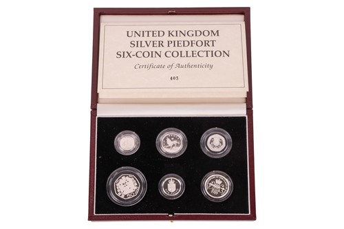 Lot 122 - United Kingdom Piedfort Six-Coin Collection,...