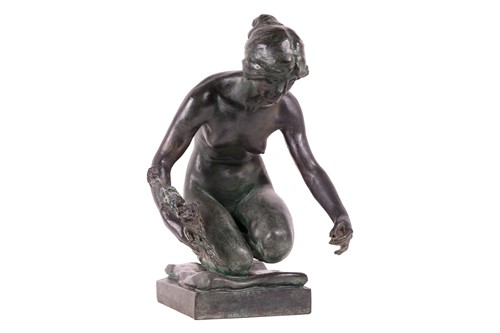 Lot 19 - Albert Toft (British 1862-1949) Spring signed...