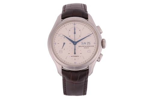 Lot 276 - Baume & Mercier Clifton Chronograph Reference:...