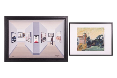 Lot 14 - John D. Wilson (British b.1942) Lowry Gallery...