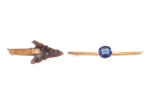 Lot 119 - Two bar brooches; to include an example...