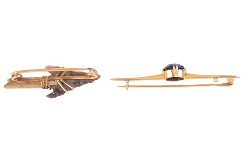 Lot 119 - Two bar brooches; to include an example...