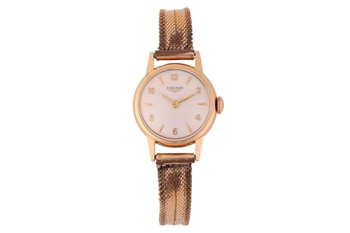 Lot 290 - Longines 18ct Gold and Gilt Wristwatch...