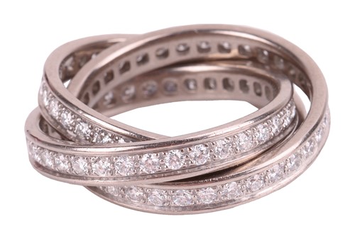 Lot 231 - Cartier - a 'Trinity' diamond ring, containing...