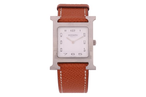 Lot 280 - Hermes Heure H Wristwatch, Small Model...