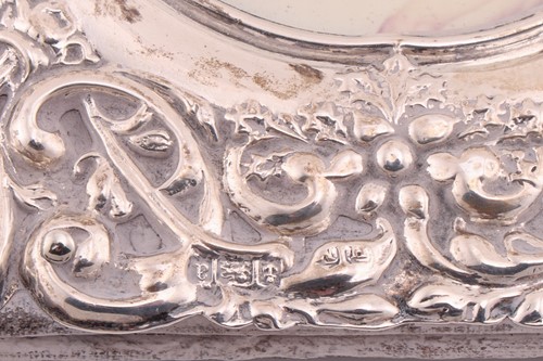 Lot 148 - A cased pair of silver goblets, with a band to...