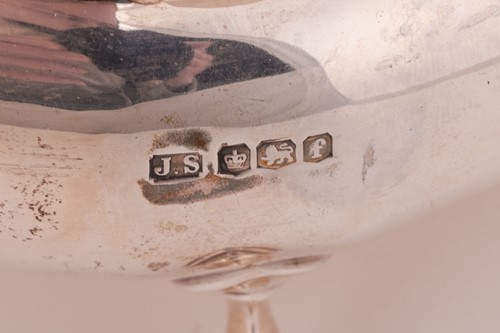 Lot 60 - An Art Deco silver four-piece tea service,...