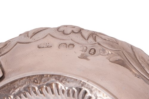 Lot 59 - A George III/ William IV silver harlequin tea...