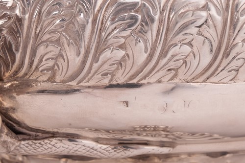 Lot 59 - A George III/ William IV silver harlequin tea...