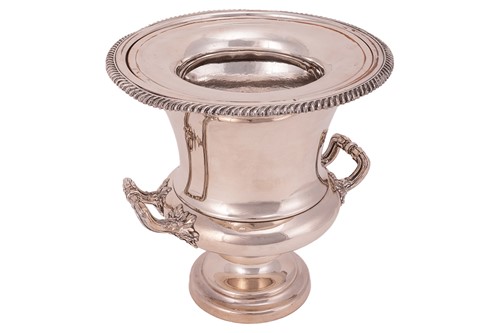 Lot 53 - An Old Sheffield plated two-handled campagna...