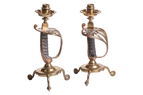 Lot 266 - A pair of Victorian possibly cavalry Officer's...