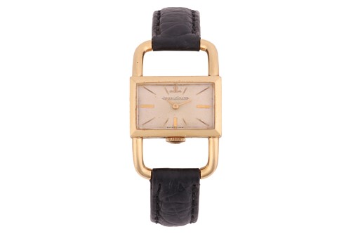 Lot 260 - Jaeger LeCoultre 18ct Gold Etrier Wristwatch...
