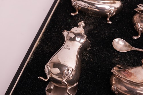 Lot 155 - A cased set of twelve late Victorian silver...