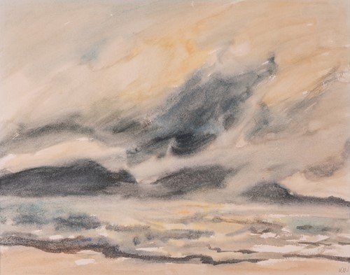 Lot 33 - Kyffin Williams (Welsh 1918-2006) Landscape...