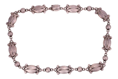 Lot 247 - Georg Jensen - a 'Moonlight Blossom' necklace;...