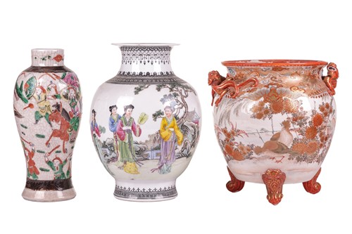 Lot 83 - A Chinese Famille rose porcelain heavy...