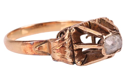 Lot 61 - A diamond-set ring, with an old-cut diamond of...