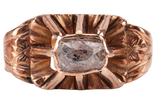 Lot 61 - A diamond-set ring, with an old-cut diamond of...