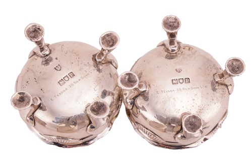 Lot 145 - Tessier. A pair of salts, circular with...