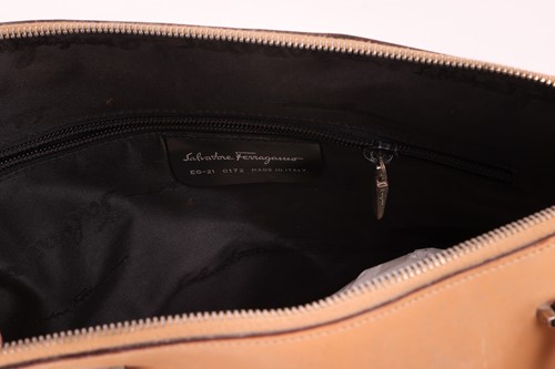 Lot 138 - Salvatore Ferragamo - a Boston bag in tanned...