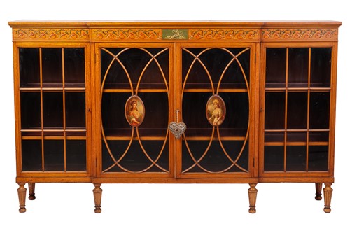 Lot 99 - A large Edwardian figured and painted...