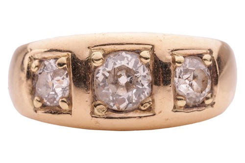Lot 198 - A Victorian diamond-set gypsy ring, featuring...