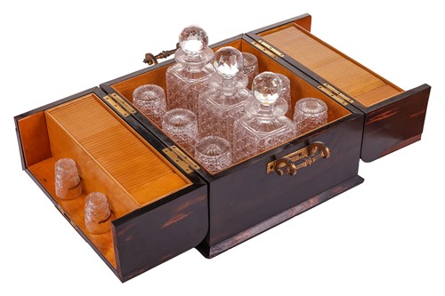 Lot 248 - A fine late 19th century decanter box by...