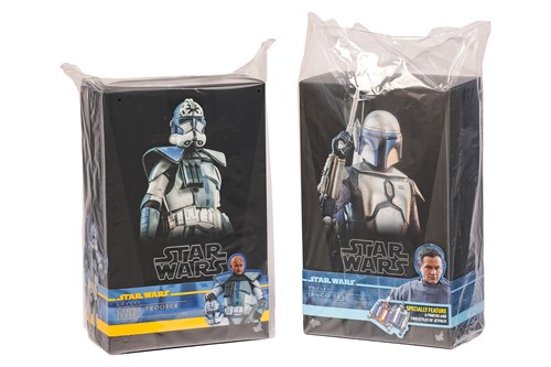 Lot 48 - A Star Wars Hot Toys Jango Fett 1:6 Figure,...