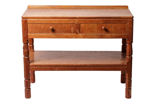 Lot 111 - A Thompson Of Kilburn 'Mouseman' two-drawer...