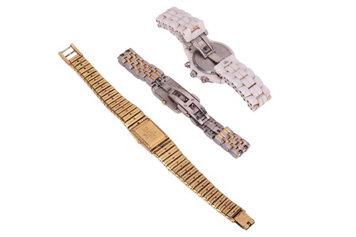 Lot 90 - Three watches; including a Raymond Weil...